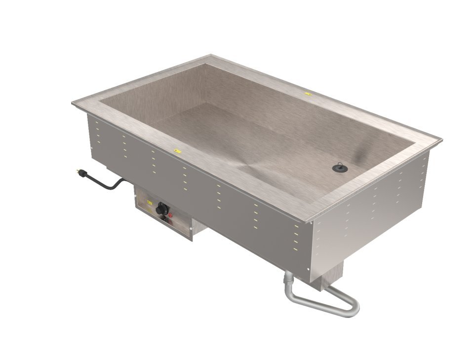 Bain Marie 3 Pan 120-volt drop-in hot well with thermostatic controls 36502