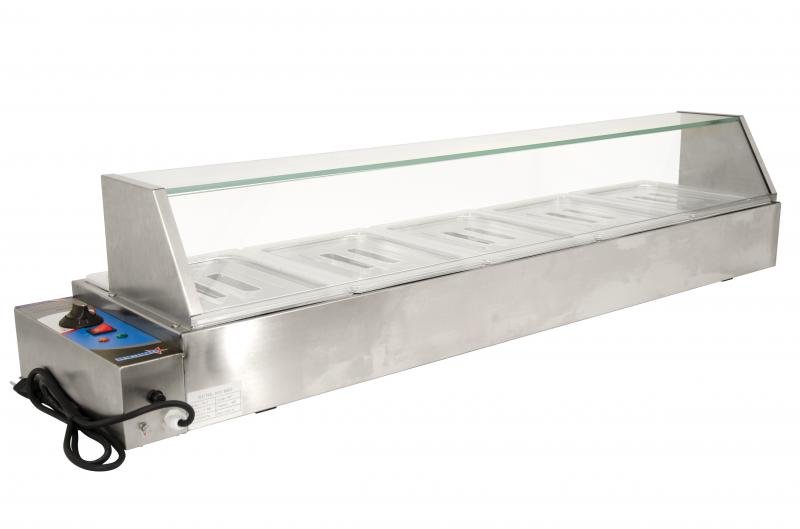 Bain Marie with 5 Half-size Pans and 1.8 kW 57-inch 43055