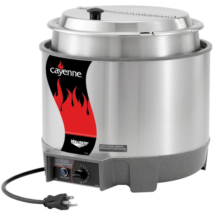 Sauce/Soup Countertop Round Cayenne® Heat 'N Serve rethermalizer with accessory package 7-quart 120-volt 72018