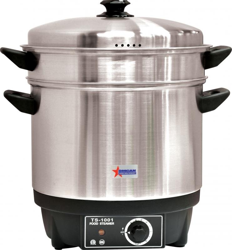 Omcan Food Steamer/Boiler Commercial with 71 Cup (17 Liter) Electric 110 V 11384