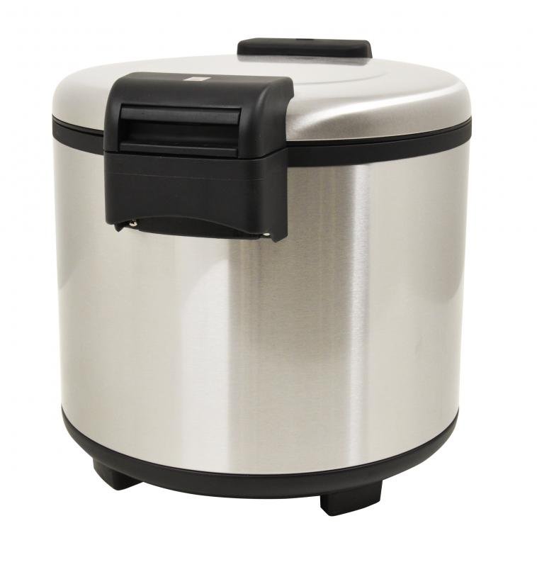 Omcan Rice Cooker Commercial 96 Cup (20 Liter) Stainless Steel 110 V, 103 W 43423
