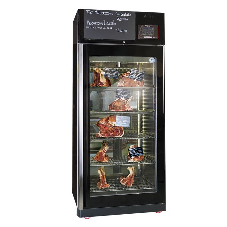 Omcan Maturmeat® 150kg cabinet with ClimaTouch® and Fumotic® – Black 46184