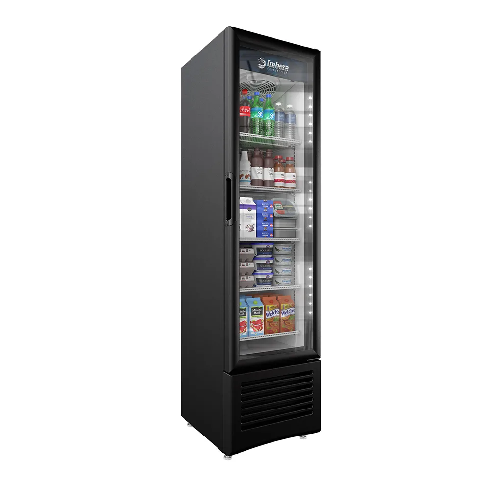 7.25 CuFt Single Glass Door 5 Shelves Cooler Imbera VR08-HC