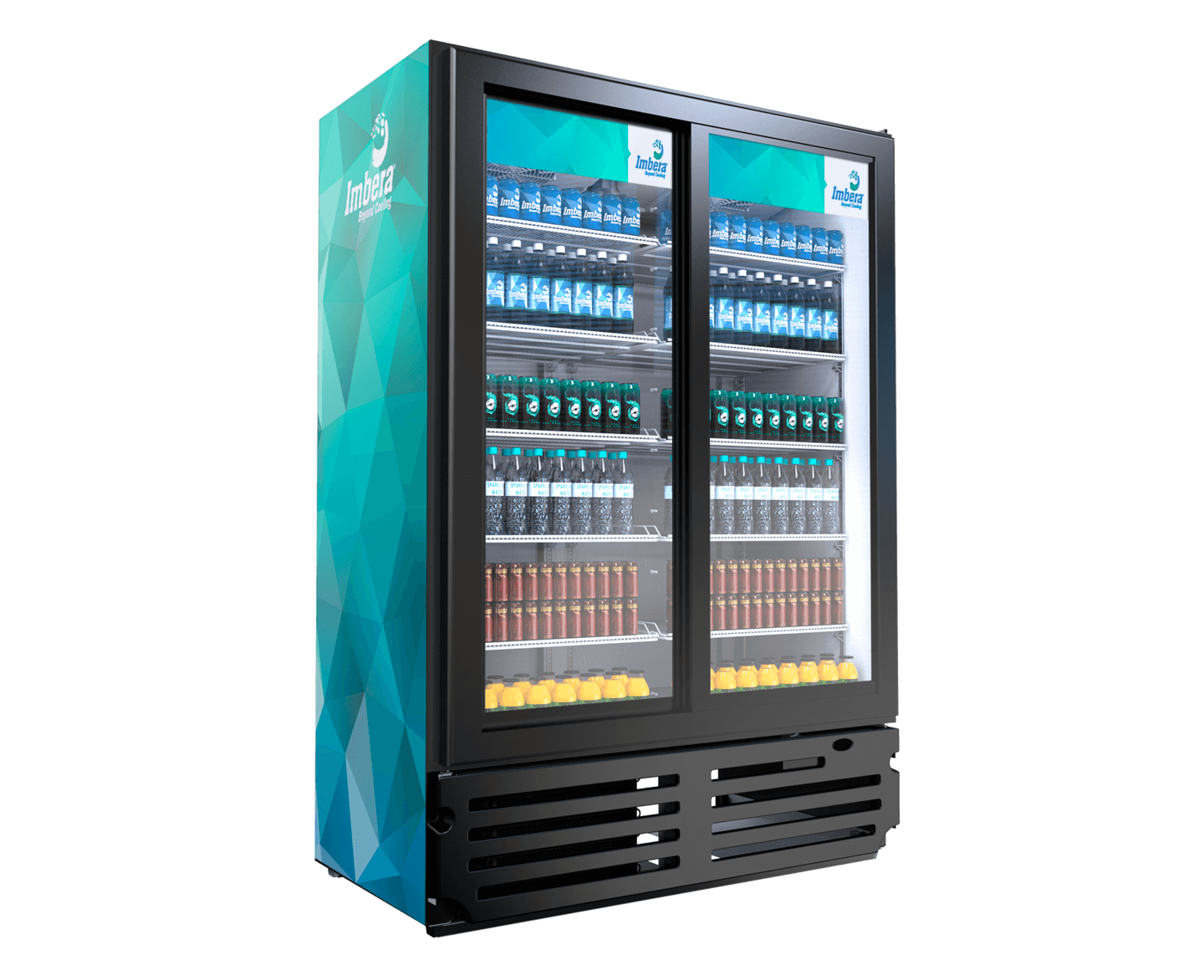 Glass Sliding 2 Door 10 Shelves Cooler Imbera VRD-43SD