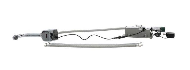 Wall Mount Component Hardware Intelli-Flo EZ Electronic Faucet 3-1/2" Gooseneck Spout with Thermostatic Mixing Valve and 1.5 gpm Laminar Flow - KE19-1100-SD1