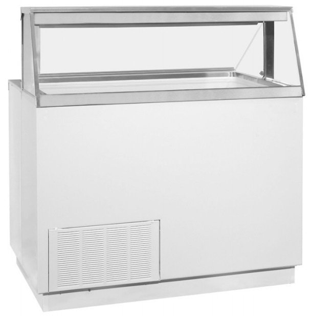 Global Refrigeration Straight Front Standard 8 Can Ice Cream Dipping Cabinet - KDC47
