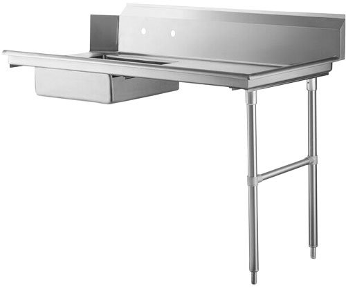 Omcan 60″ Right Side Soiled Dish Table with Sink 28487
