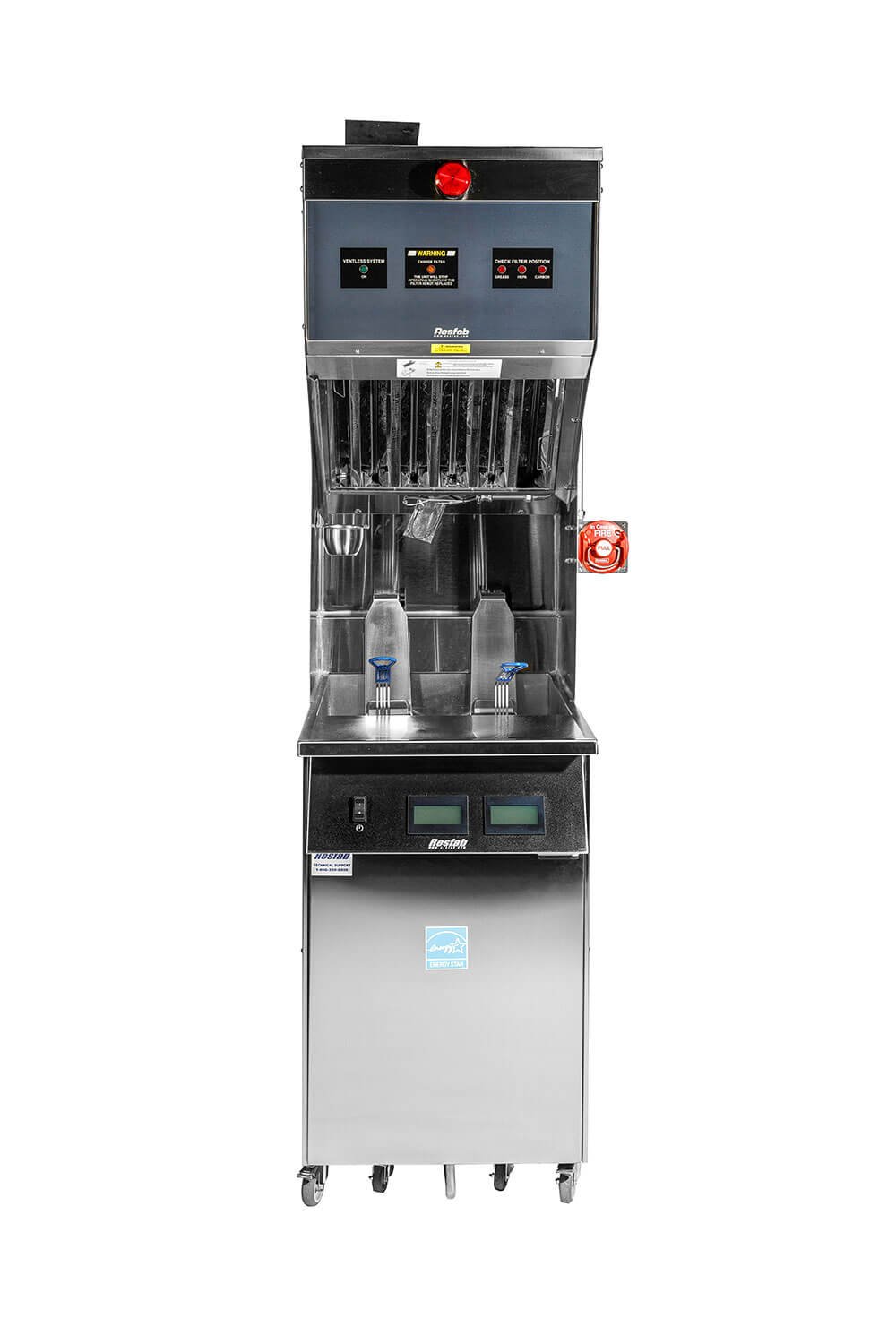 Resfab Electric Ventless Floor Deep Fryer with Auto-Lift MB-85ATVN
