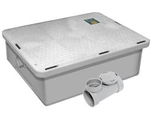 Endura Lo-Profile Grease Trap Interceptor 50lbs 25 GPM 3925A02LO-V