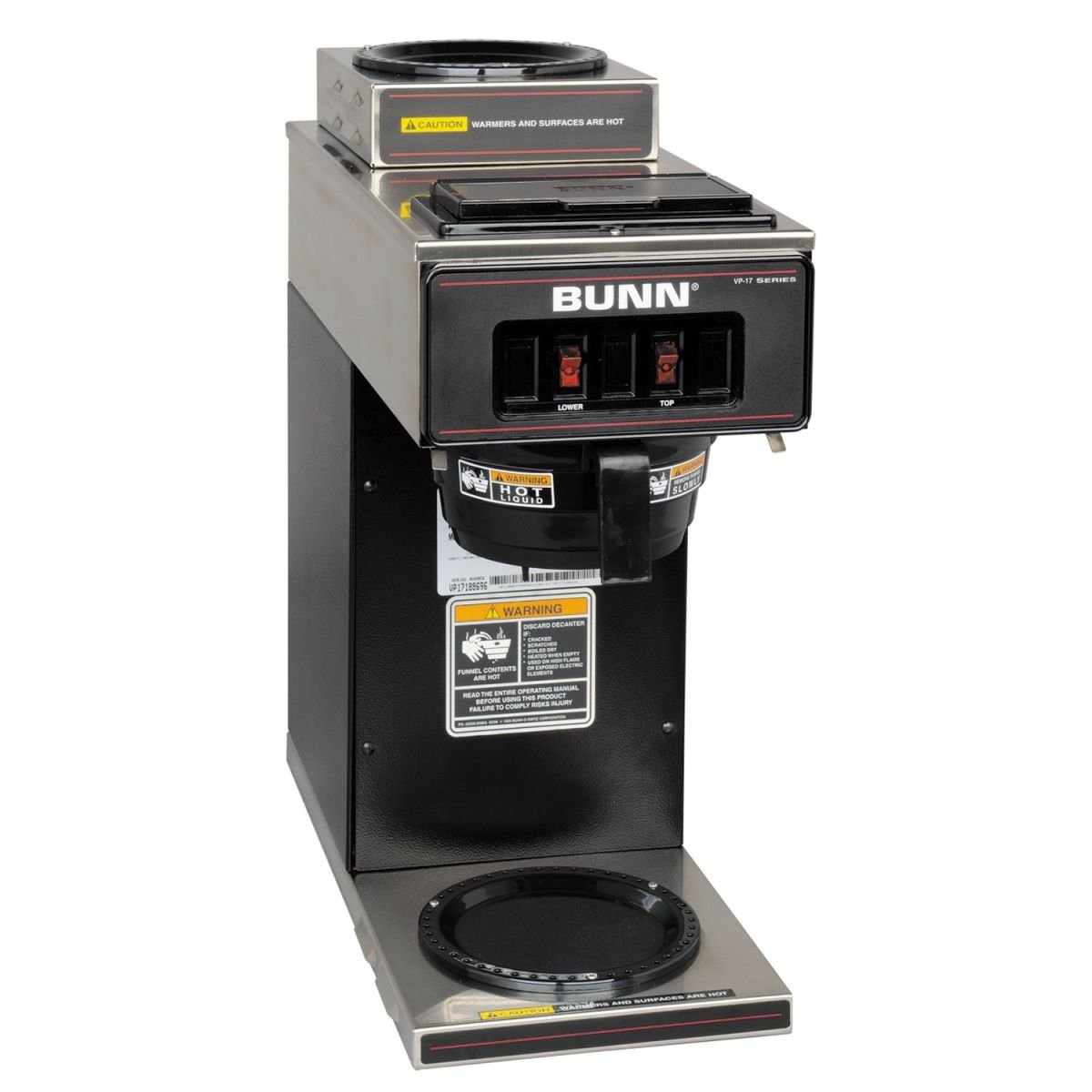 BUNN Pourover Coffee Brewer with 2 Warmers VP17-2-NL