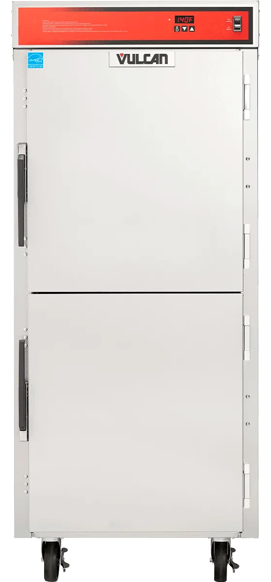 VULCAN COMMERCIAL FOOD WARMING CABINET - ON WHEELS FOR EASY TRANSPORT - 15 PAN - SOLID DOORS VBP15ES-iF