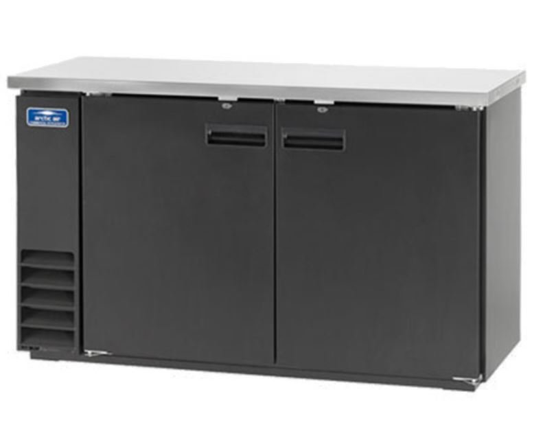 60" Arctic Air 2 Door Solid Bar Bar Refrigerator Cooler ABB60