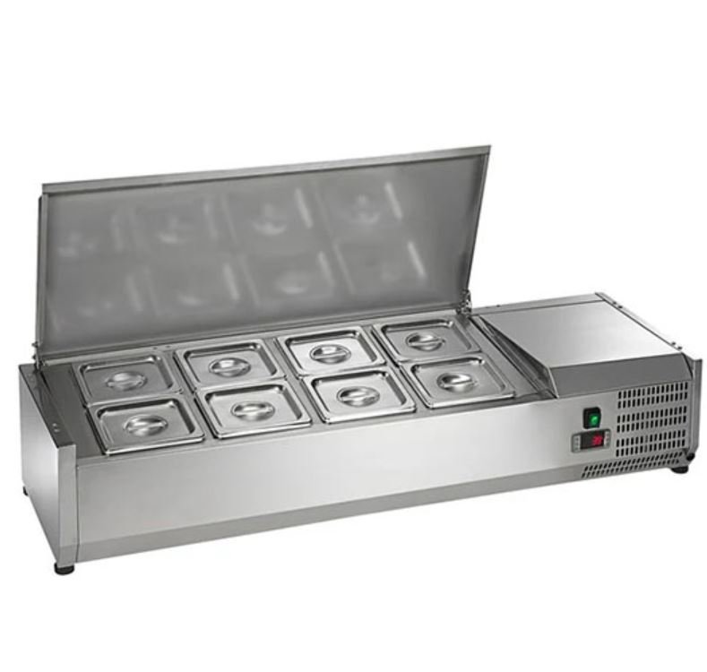 48" Arctic Air 8 Pan Countertop Prep Table Cooler ACP48
