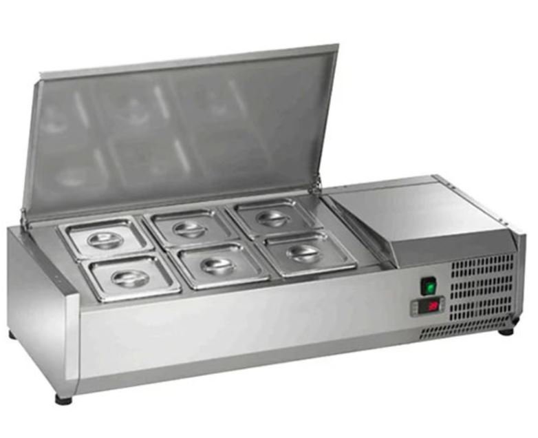 40" Arctic Air 6 Pan Countertop Prep Table Cooler ACP40