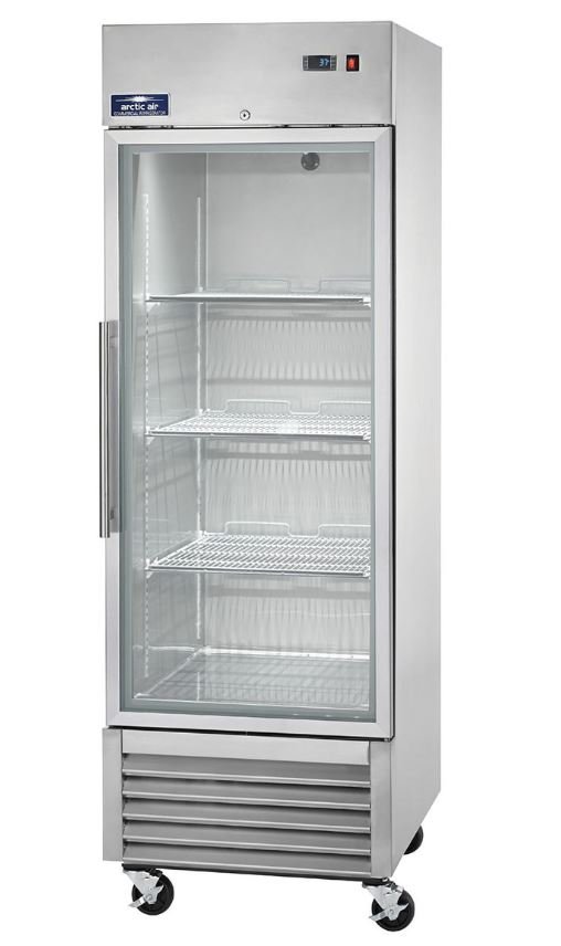 Arctic Air 23 CuFt 1 Door Glass Reach In Display Freezer AGDF23