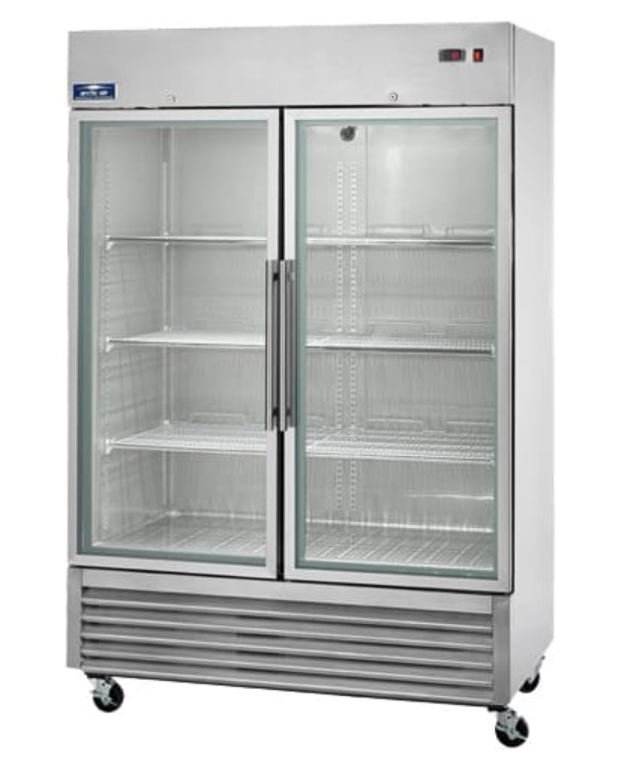 *Arctic Air 2 Door Glass Reach In Display Refrigerator Cooler 49 CuFt AGR49