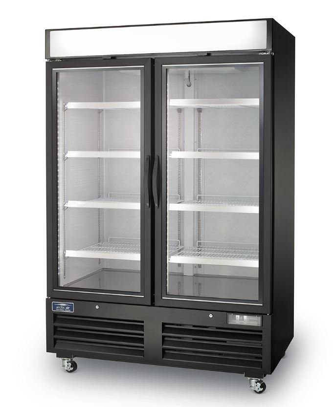 *Arctic Air 49 CuFt 2 Door Glass Reach In Display Refrigerator Cooler ARGDM49