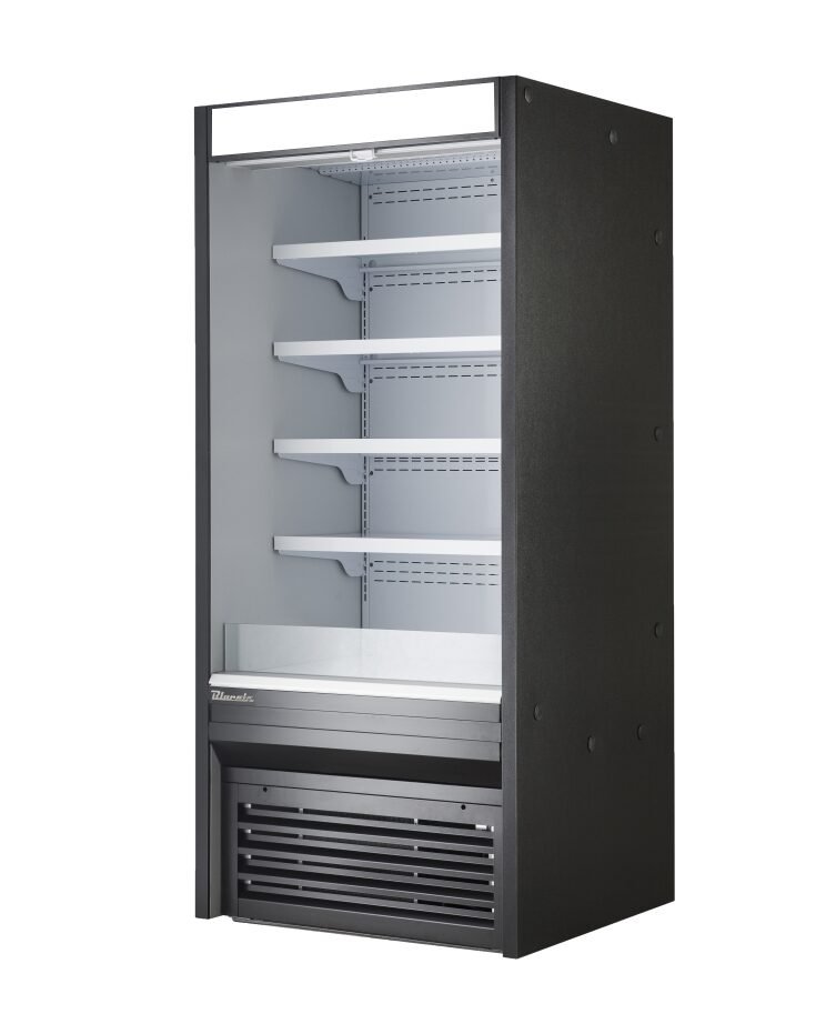 48" Blue Air Open Air Grab N Go Solid Side Display Case BOD-48S