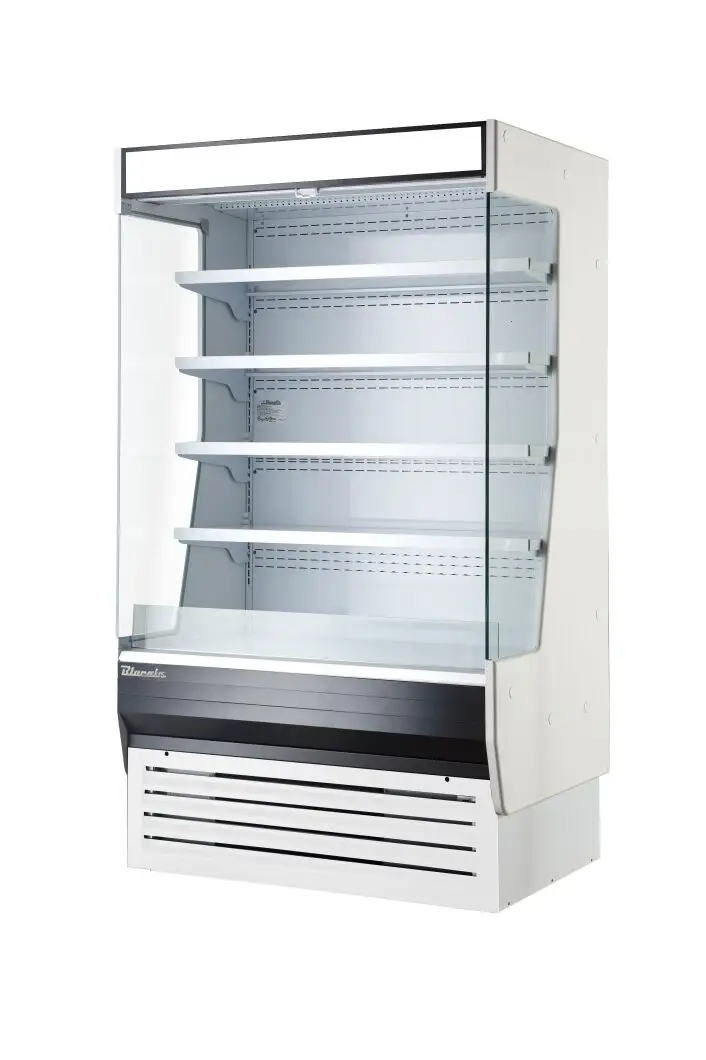 60" Blue Air Open Air Grab N Go Glass Side Display Case BOD-60G