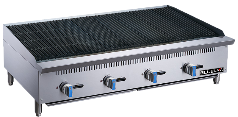 48" Blue Lava NG/LP Gas Countertop Charbroiler BLCB48