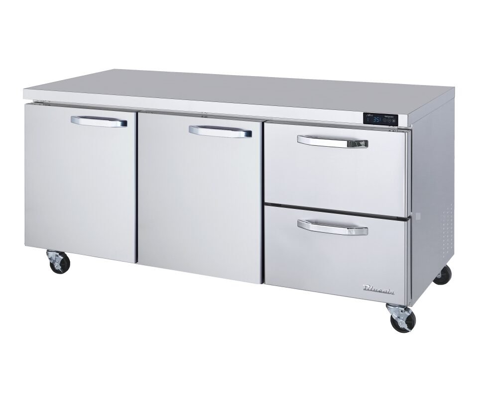 72" Blue Air Undercounter Refrigerator 2 Right Drawers BLUR72-D2R-HC