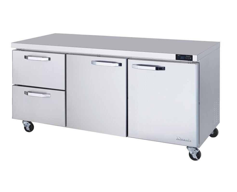 72" Blue Air Undercounter Refrigerator 2 Left Drawers BLUR72-D2L-HC