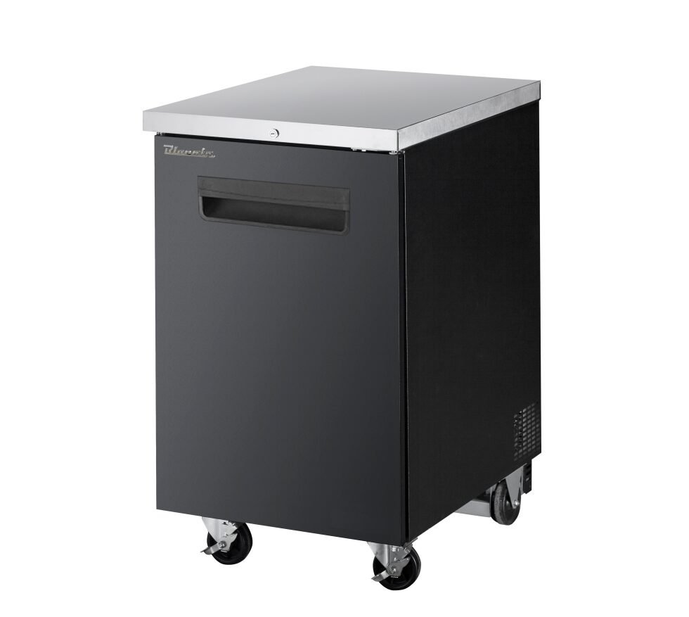 Blue Air 23" Back Bar Solid 1 Door Locking Cooler BBB23-1B-HC