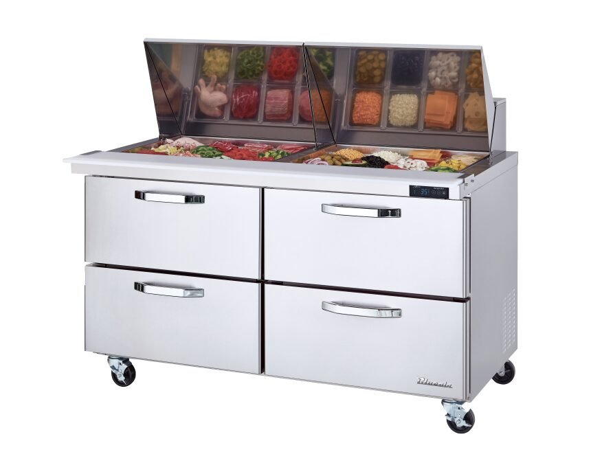 Blue Air 60" Mega Top Sandwich Prep Table 4 Drawers BLMT60-D4-HC