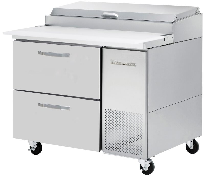 Blue Air 44" Pizza Prep Table 2 Drawers BAPP44-D2-HC