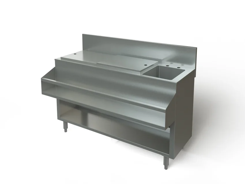 Cocktail Mix Unit, with sink, 60" Wide x 24" Deep Tarrison TA-CMU60SCR