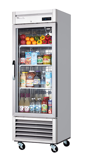 23 CuFt Glass Door Blue Air Reach-In Refrigerator Cooler BSR23G-HC