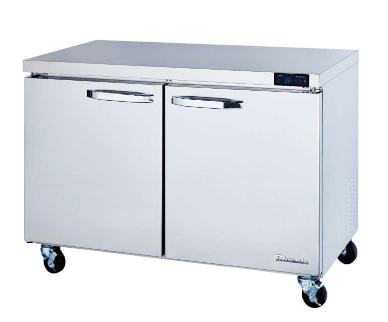 48" Blue Air Undercounter 2 Door Solid SS Freezer BLUF48-HC
