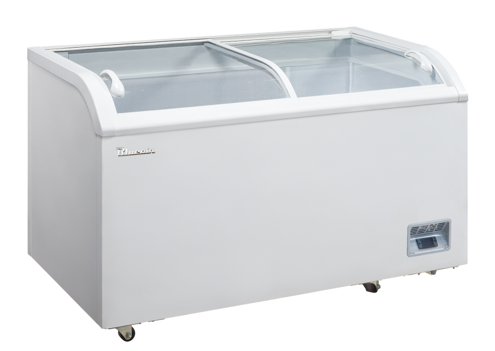 Blue Air 56" Novelty Glass Top Freezer 4 Baskets BCF56-HC