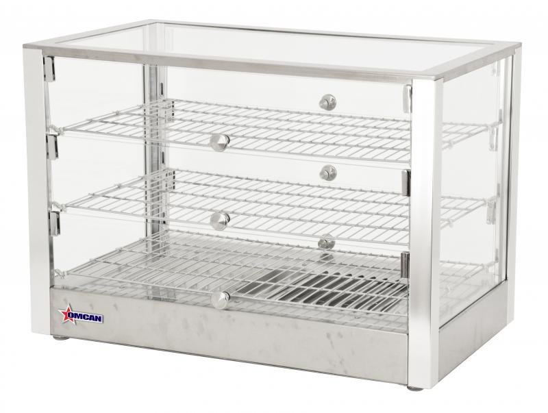 28" Countertop Display Warmer with 3 Front and 3 Rear Hinged Doors 41873