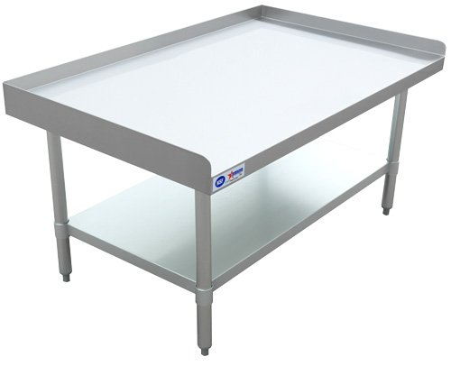 30″ x 48″ Stainless Steel Equipment Stand with Stainless Steel Undershelf and Legs 47697