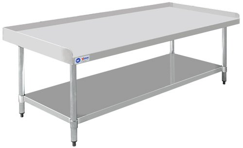 30″ x 72″ Stainless Steel Equipment Stand with Stainless Steel Undershelf and Legs 47699