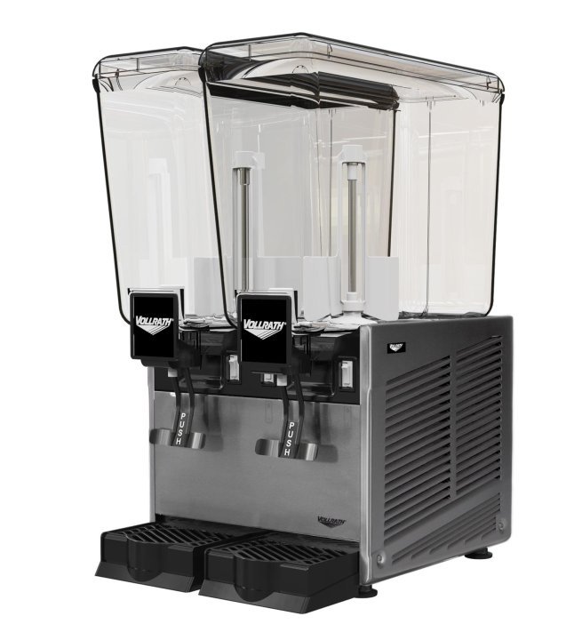 Dual Beverage Dispenser Vollrath Refrigerated VBBE2-37-S-V