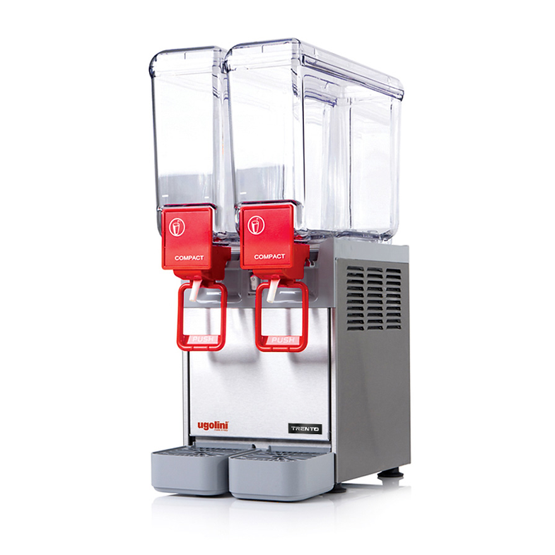 Ugolini Arctic Compact Countertop Double Bowl Juice Dispenser with 2 x 8L Capacity – 115V 49085
