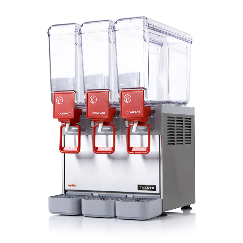 Ugolini Arctic Compact Countertop Triple Bowl Juice Dispenser with 3 x 8L Capacity – 115V 49086