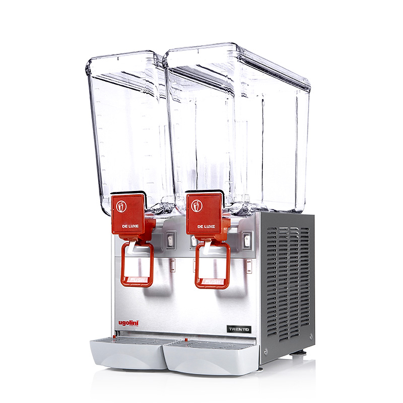 Ugolini Arctic Deluxe-Paddle Mix Double Bowl Juice Dispenser with 2 x 20L Capacity – 115V 49088