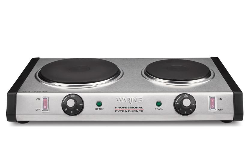 Electric 1300 Watt Cast-Iron Double Large Plate WDB600-V
