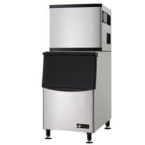 Ice Cube Machine with Ice Storage Bin 500 lbs/24 hours 1/2 Cube IM-500-V
