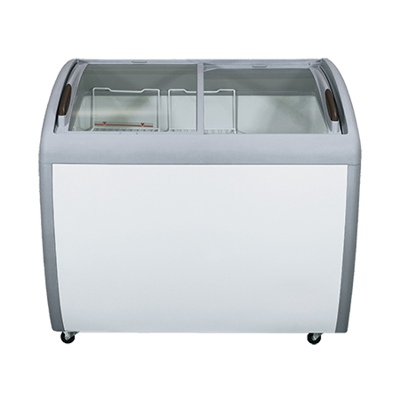 39″ Curved Glass Top Novelty Ice Cream Freezer FCCG-39-V