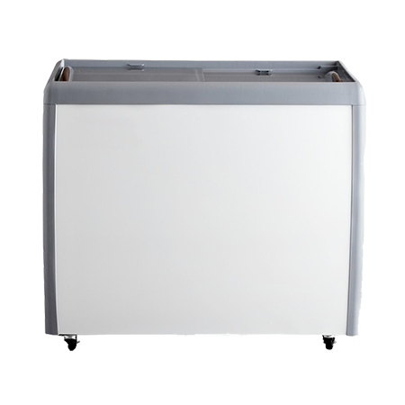 39″ Flat Glass Top Novelty Ice Cream Freezer FCFG-39-V