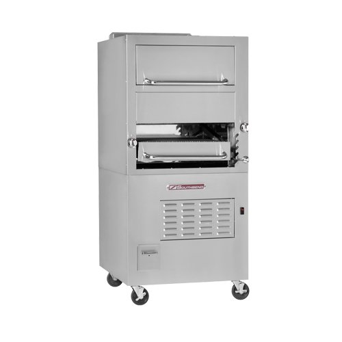 Free Standing Infrared Natural Gas Single Broiler With Warming Oven Standalone 171-V