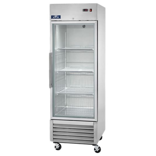 *23 CuFt Arctic Air One Door Glass Display Reach-In Refrigerator Cooler AGR23