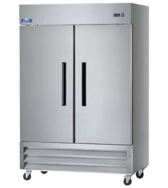 Clearance Arctic Air 49 CuFt 2 Door Solid SS Reach-In Refrigerator Cooler AR49