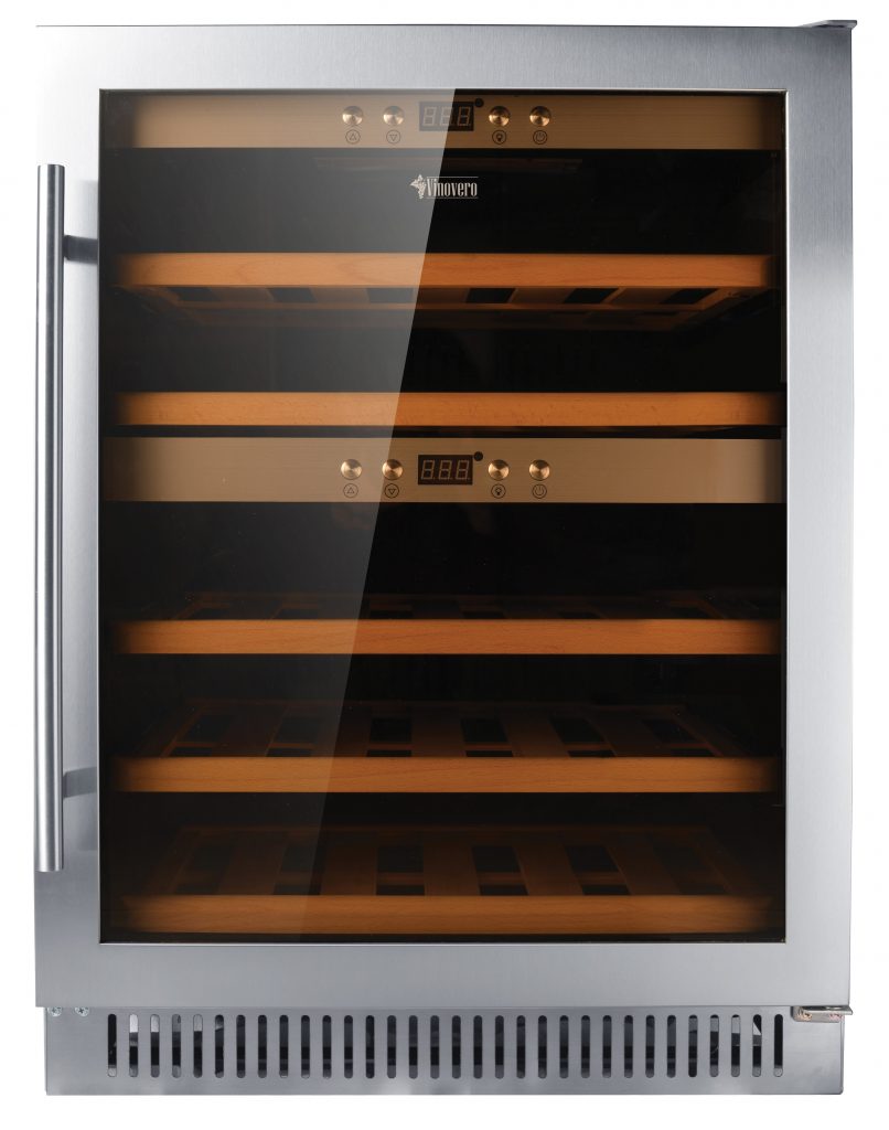 Vinovero 23-inch Dual Zone Wine Cooler with 40 Bottle Capacity and Stainless Steel Door 45260