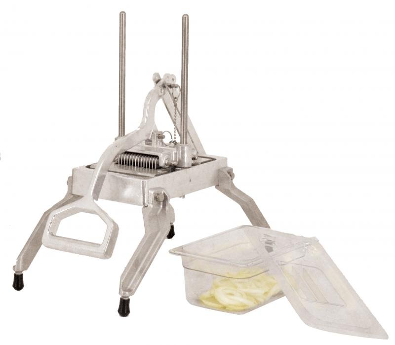 Countertop Vertical Manual Fruit and Vegetable Slicer with 1/4″ Cutter Blade 41863