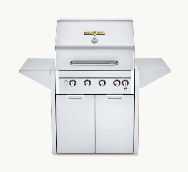 30" Outdoor Propane Commercial BBQ Cart Grill Crown Verity IE30MLP